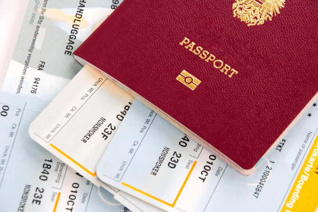 Birdie Mauritius Reisepass und Tickets