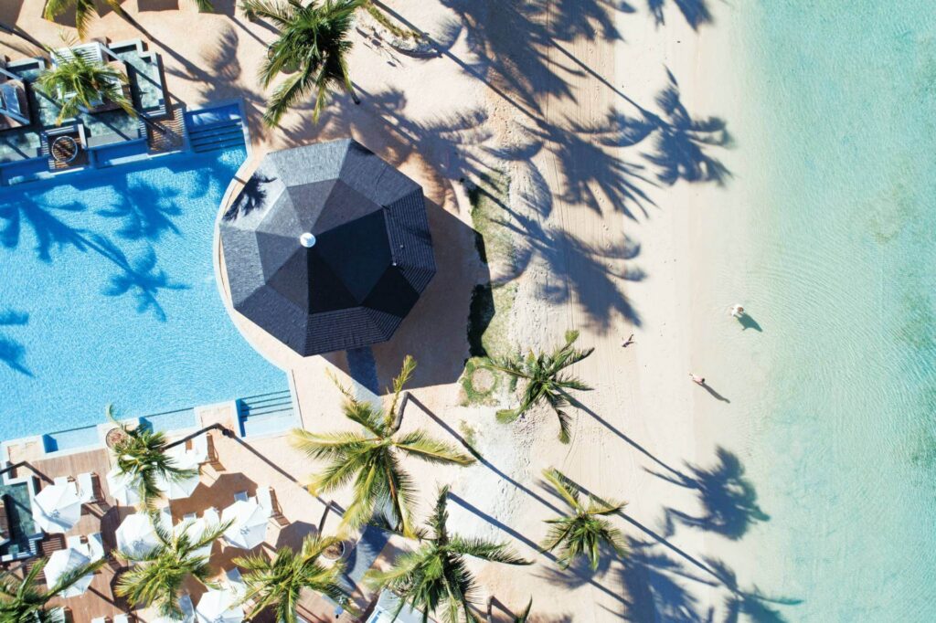 Heritage Le Telfair Aerial beach view(1)